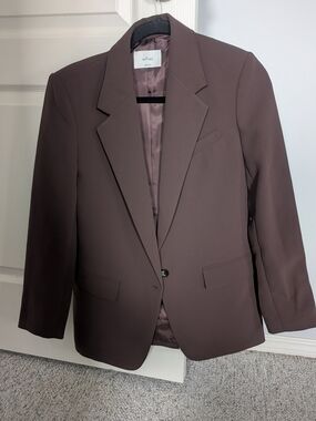 Aritzia Wilfred Women's Brown Blazer